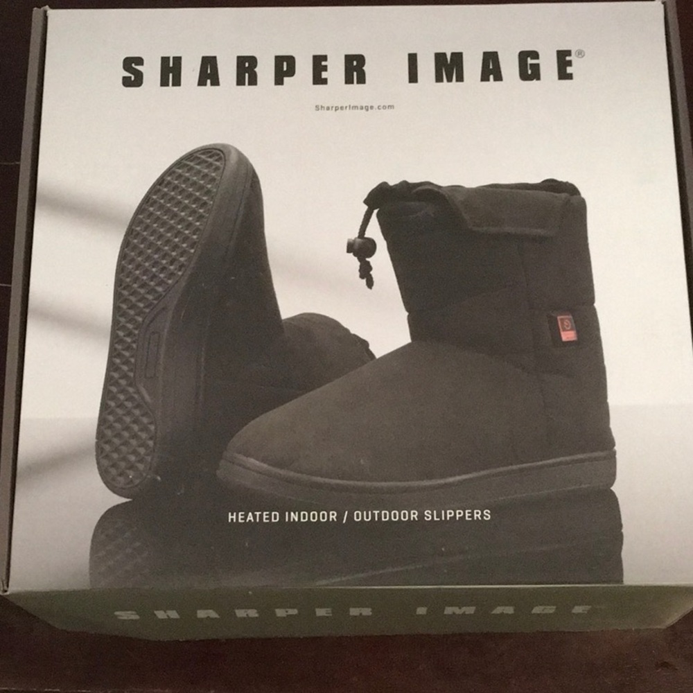 Sharper Image heated indoor/outdoor slipper boots